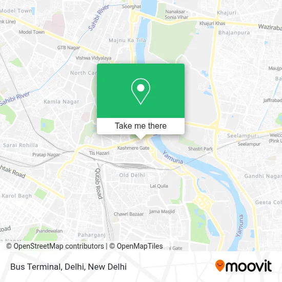 Bus Terminal, Delhi map