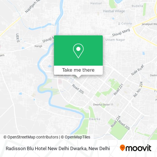 Radisson Blu Hotel New Delhi Dwarka map