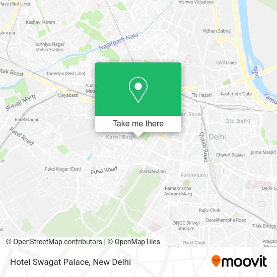 Hotel Swagat Palace map