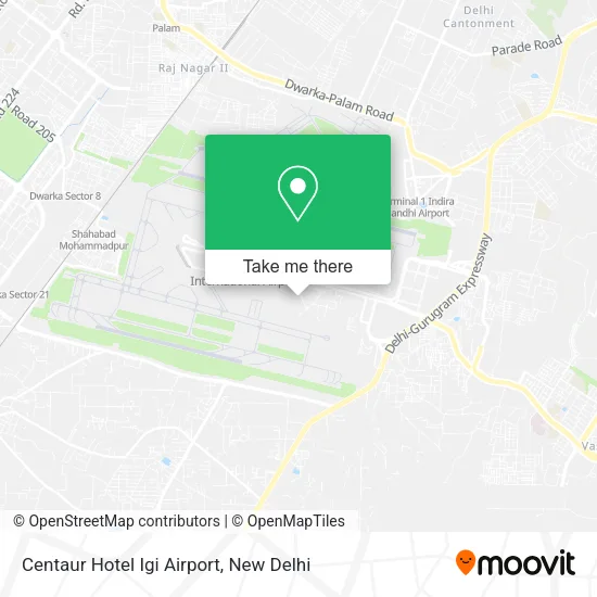 Centaur Hotel Igi Airport map
