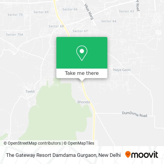 The Gateway Resort Damdama Gurgaon map