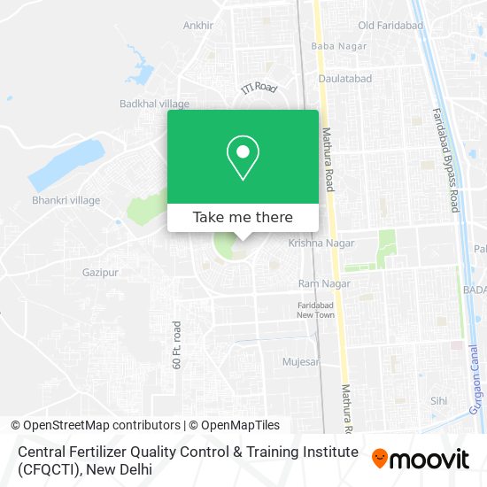 Central Fertilizer Quality Control & Training Institute (CFQCTI) map
