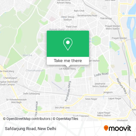 Safdarjung Road map