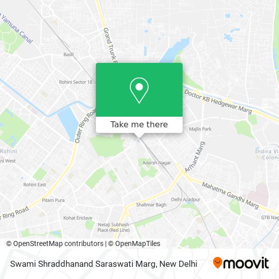 Swami Shraddhanand Saraswati Marg map