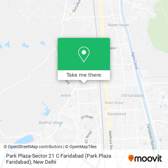 Park Plaza-Sector 21 C Faridabad (Park Plaza Faridabad) map