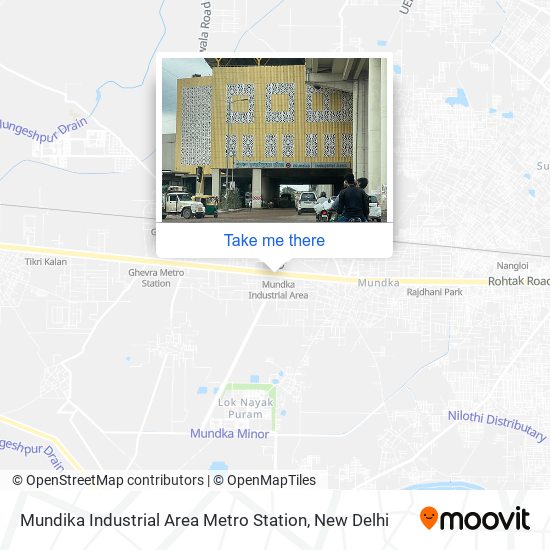 Mundika Industrial Area Metro Station map