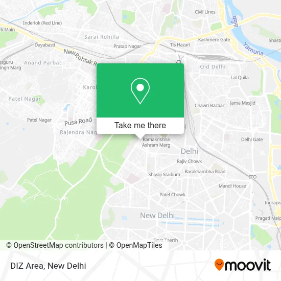 DIZ Area map