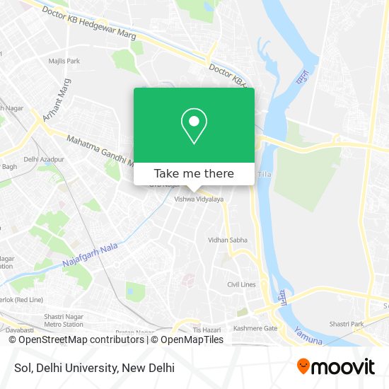 Sol, Delhi University map