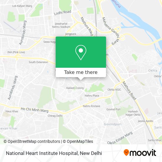 National Heart Institute Hospital map
