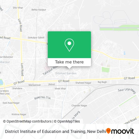 District Institute of Education and Training map