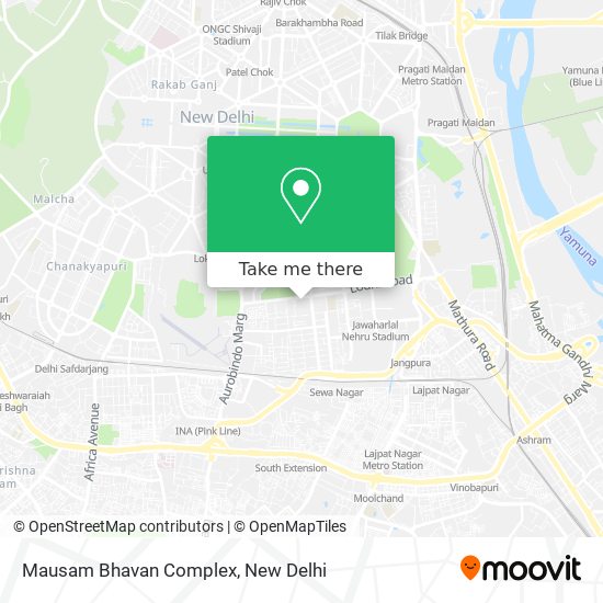 Mausam Bhavan Complex map