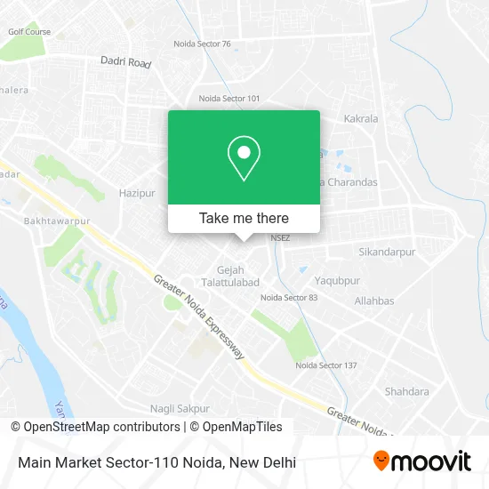 Main Market Sector-110 Noida map