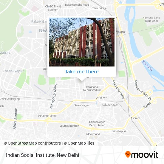 Indian Social Institute map