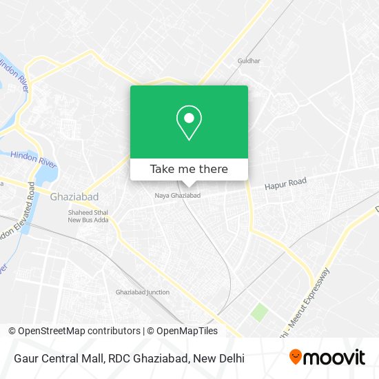 Gaur Central Mall, RDC Ghaziabad map