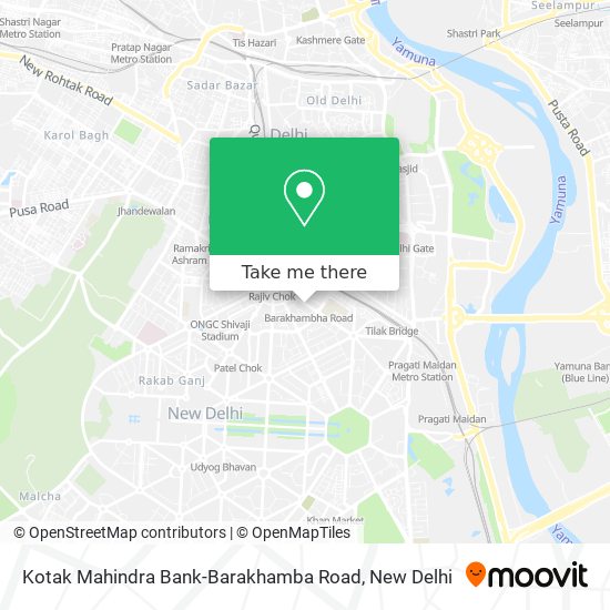 Kotak Mahindra Bank-Barakhamba Road map