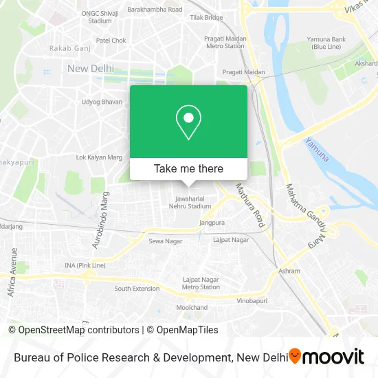 Bureau Of Police Research & Development map