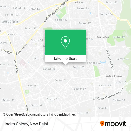 Indira Colony map