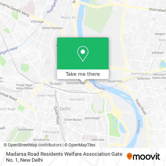 Madarsa Road Residents Welfare Association Gate No. 1 map