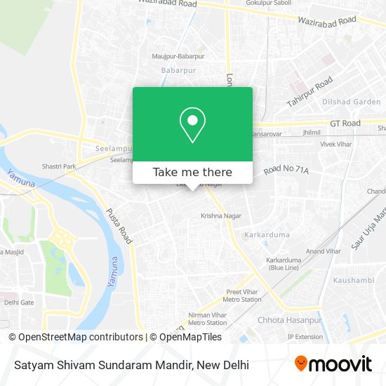 Satyam Shivam Sundaram Mandir map