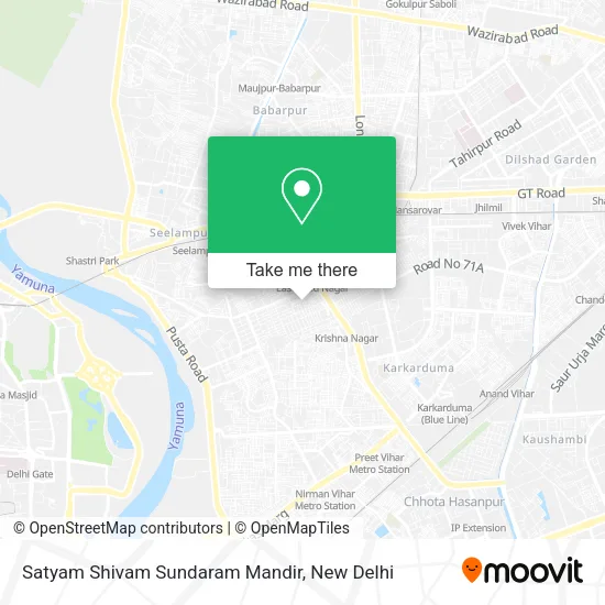 Satyam Shivam Sundaram Mandir map