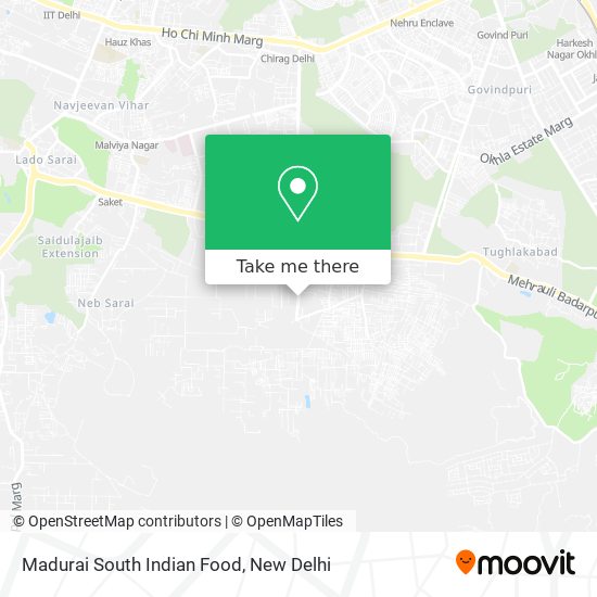 Madurai South Indian Food map