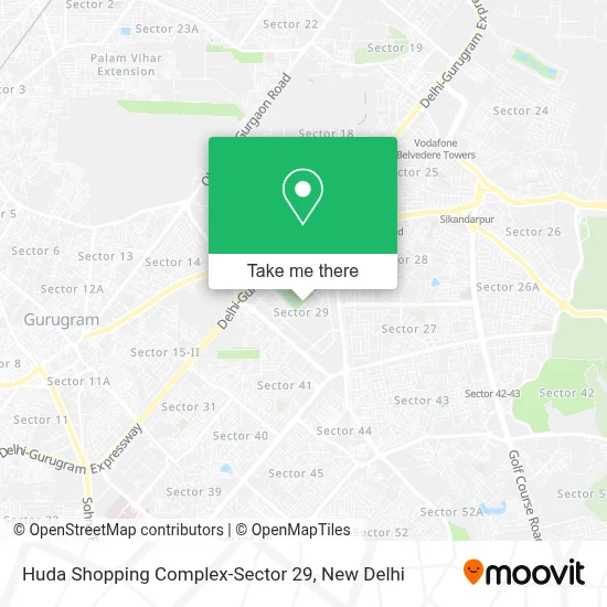 Huda Shopping Complex-Sector 29 map