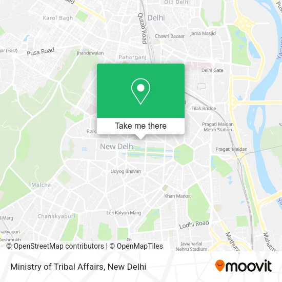 Ministry of Tribal Affairs map