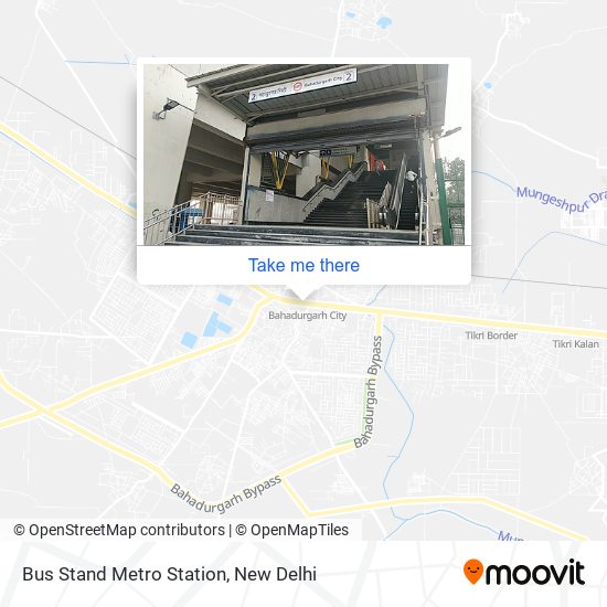 Bahadurgarh Metro Route Map How To Get To Bus Stand Metro Station In Bahadurgarh By Metro Or Bus?