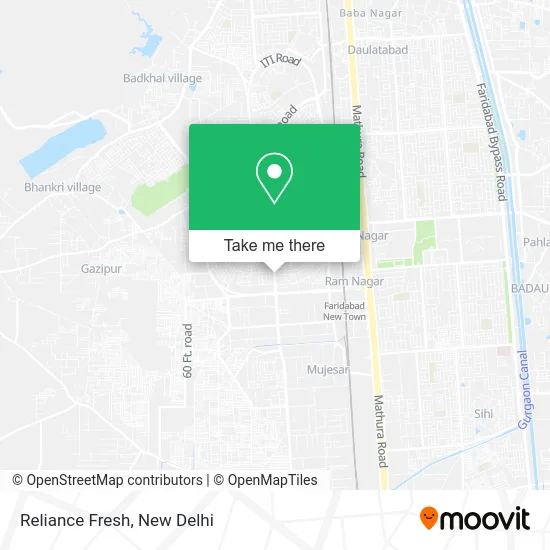 Reliance Fresh map