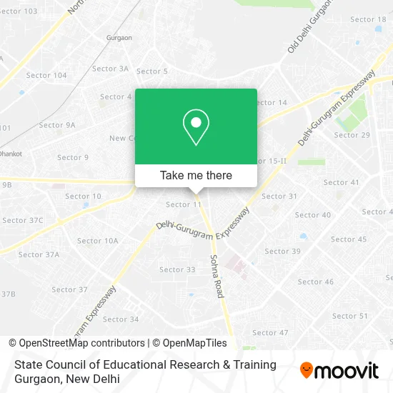 State Council of Educational Research & Training Gurgaon map
