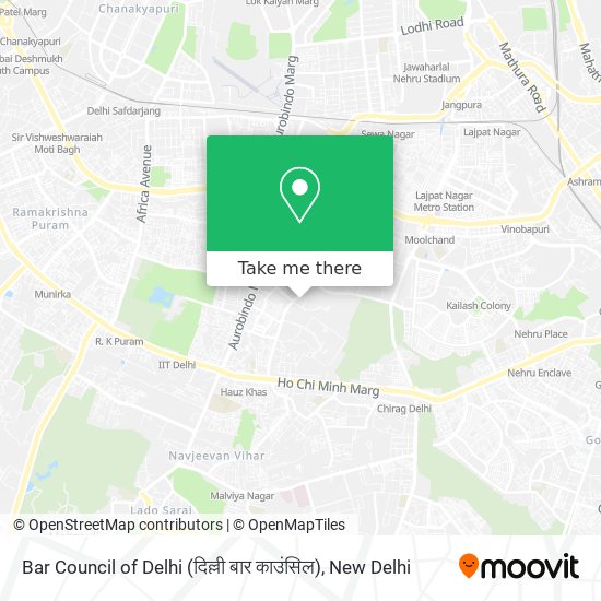Bar Council of Delhi (दिल्ली बार काउंसिल) map