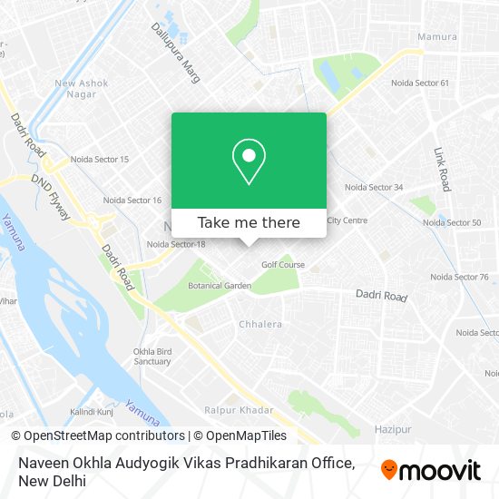 Naveen Okhla Audyogik Vikas Pradhikaran Office map
