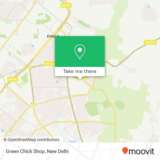 Green Chick Shop map