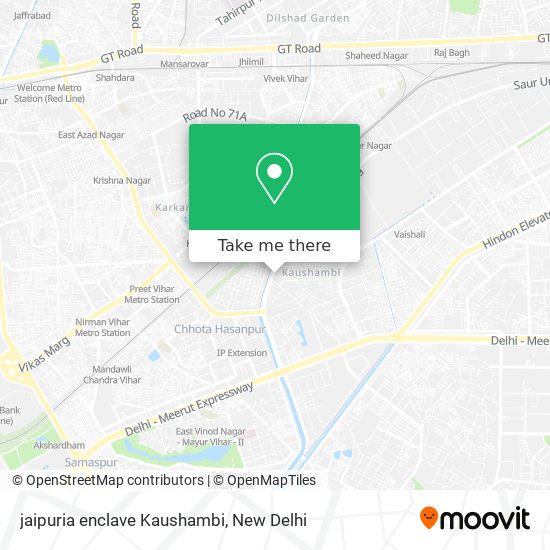jaipuria enclave Kaushambi map