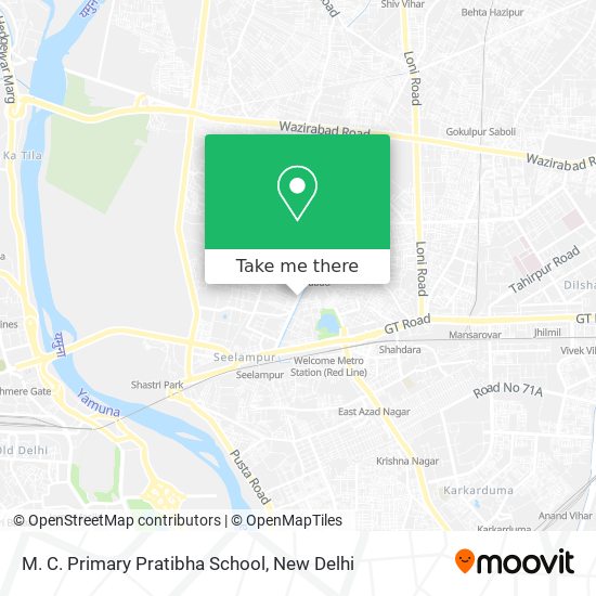 M. C. Primary Pratibha School map