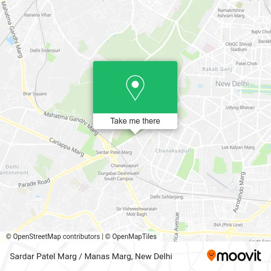 Sardar Patel Marg / Manas Marg map