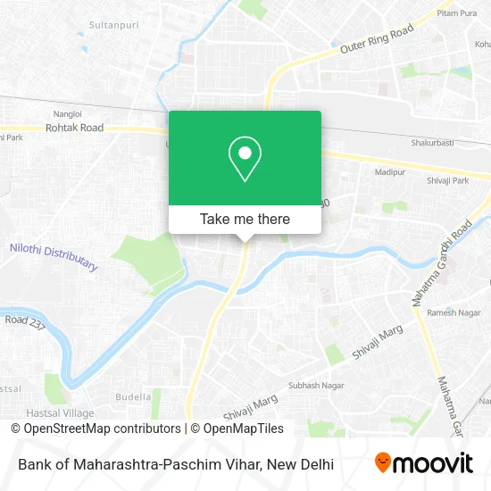 Bank of Maharashtra-Paschim Vihar map