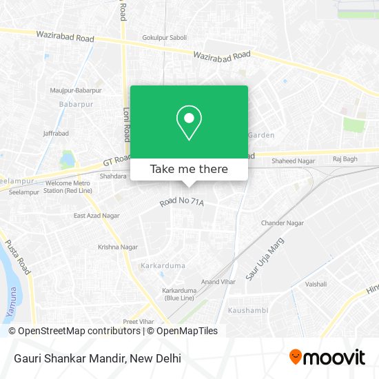 Gauri Shankar Mandir map