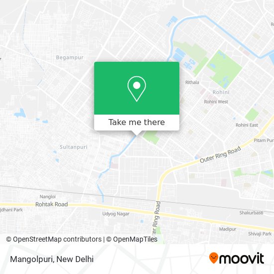 Mangolpuri map