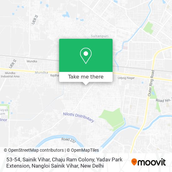 53-54, Sainik Vihar, Chaju Ram Colony, Yadav Park Extension, Nangloi Sainik Vihar map