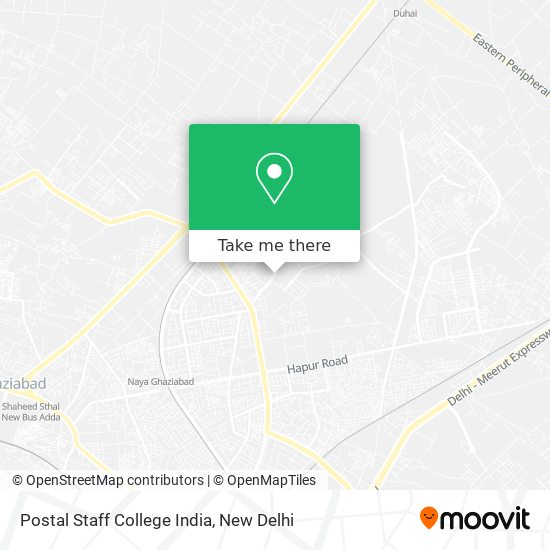Postal Staff College India map