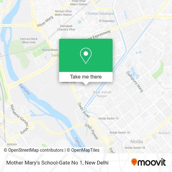 Mother Mary's School-Gate No 1 map
