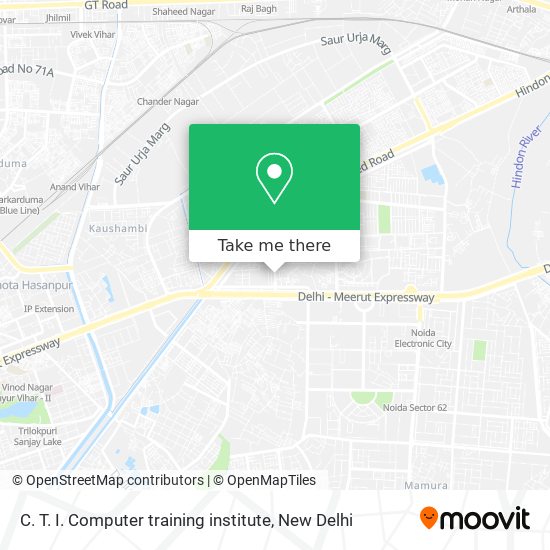 C. T. I. Computer training institute map