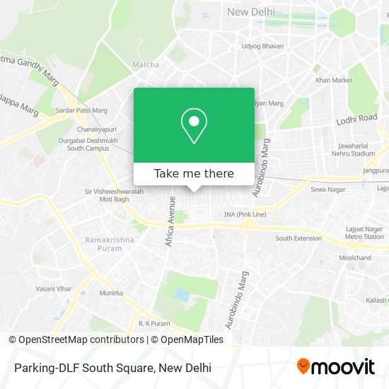 Parking-DLF South Square map