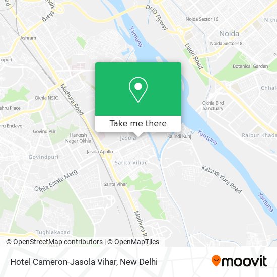 Hotel Cameron-Jasola Vihar map