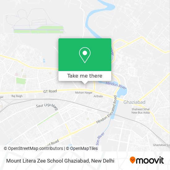 Mount Litera Zee School Ghaziabad map