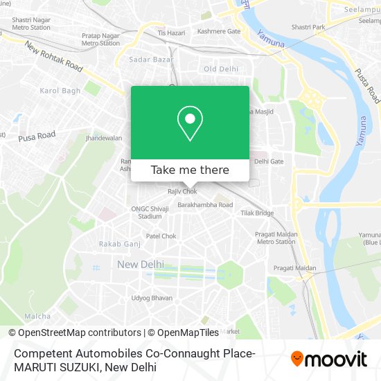 Competent Automobiles Co-Connaught Place-MARUTI SUZUKI map