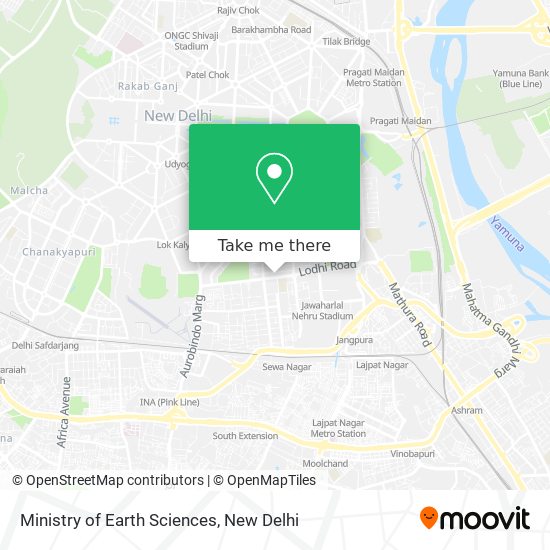 Ministry of Earth Sciences map