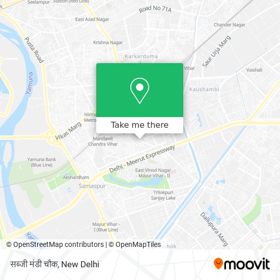 सब्जी मंडी चौक map