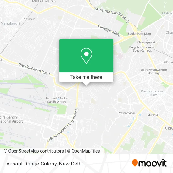 Vasant Range Colony map